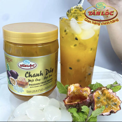 Chanh Dây Mật Ong Hạt Đác - Passionfruit Mixed Honey and Arenga Pinnata - Duc Thanh Kho Bo