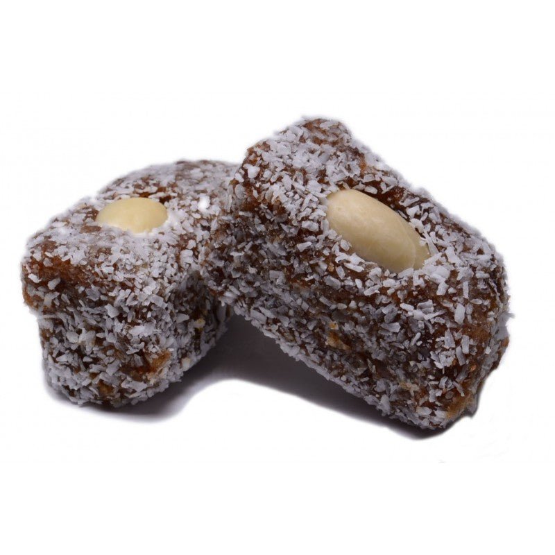 Chà Nà Dừa Cuộn Hạnh Nhân - Coconut Date Rolls - Duc Thanh Kho Bo