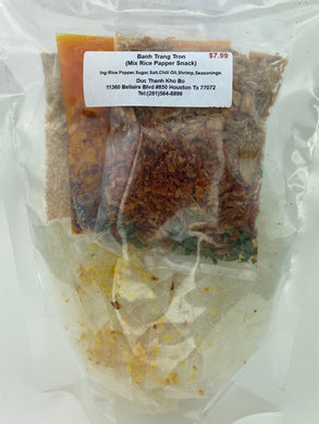 Bánh Tráng Trộn - Rice Paper Mix - Duc Thanh Kho Bo