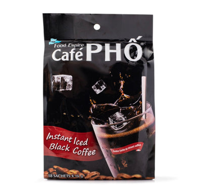 Cà Phê Phố Đen (Instant Black Coffe Pho) - 18bags x 16g - Duc Thanh Kho Bo