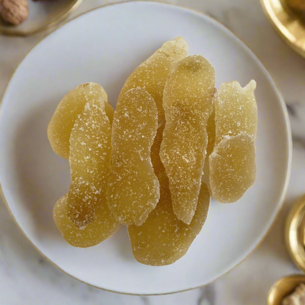 Mứt Gừng Mỹ (Dried Crystallized Ginger) - Duc Thanh Kho Bo